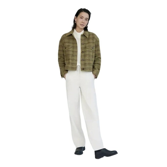 Wilfred Free Ganna Autumn Shirt Jacket Womens Size M Agnes Green Moss $198 NWT - Picture 2 of 16